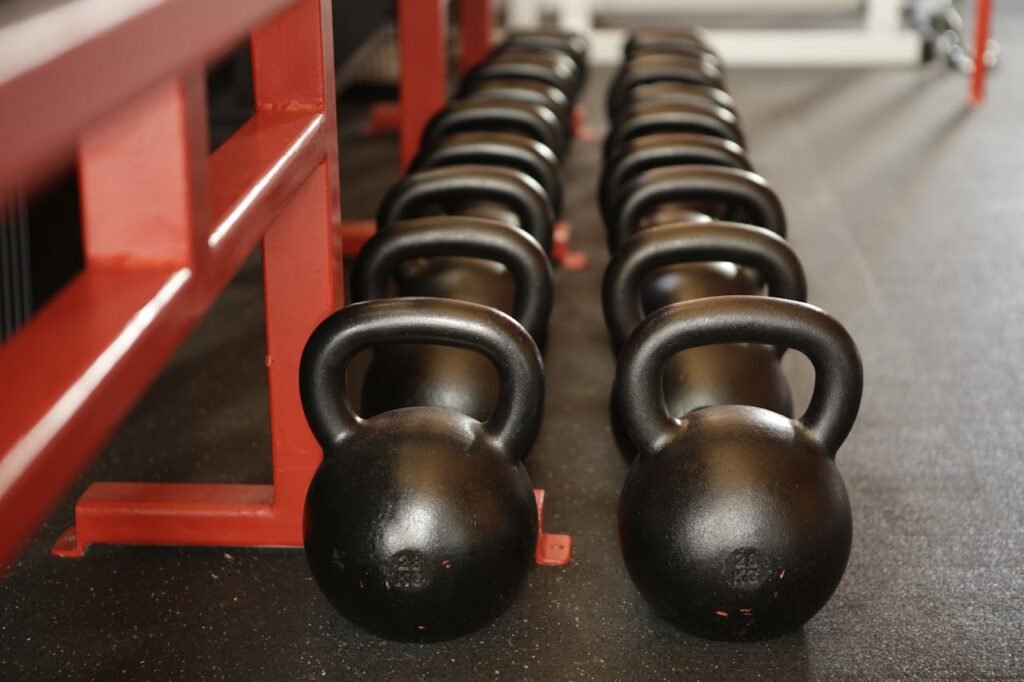 Ab workout equipment: kettlebell
